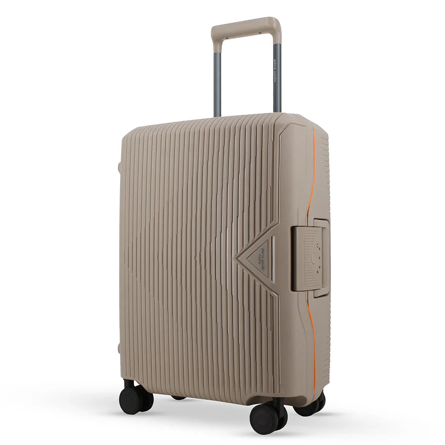 Pierre Cardin Cannes 55cm Cabin Clip Case Spinner | Beige