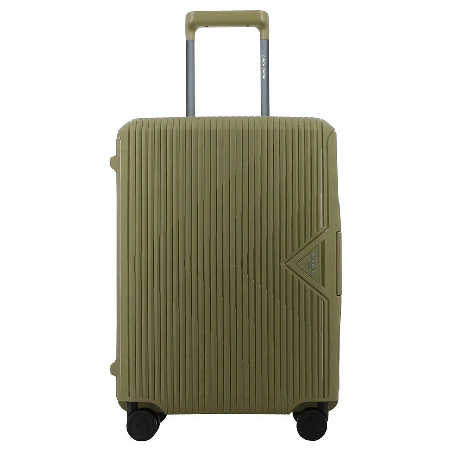 Pierre Cardin Cannes 55cm Cabin Clip Case Spinner | Green