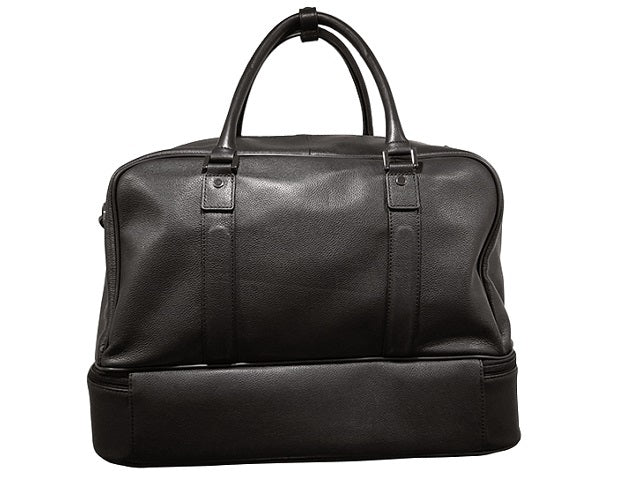 Adpel Leather President Double Decker Golf Bag | Black - KaryKase
