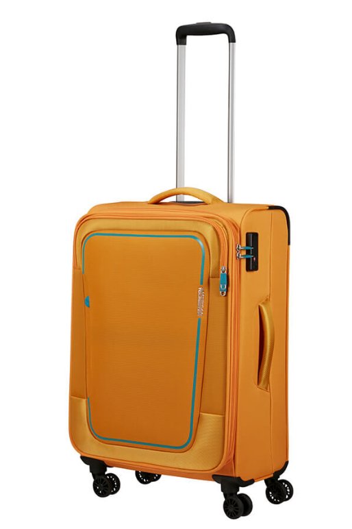 American Tourister Pulsonic 68cm Medium Spinner - Expandable | Sunset Yellow - KaryKase