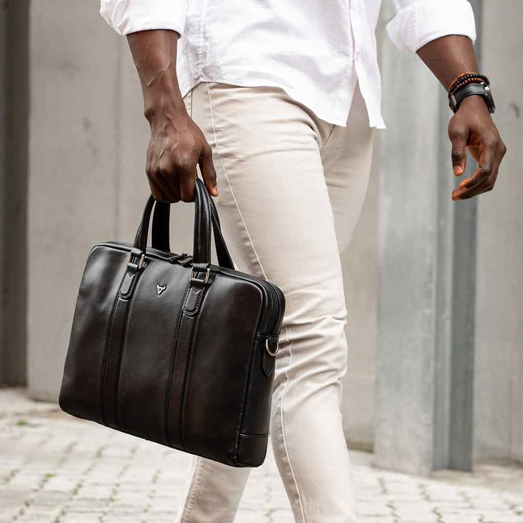 Brando Winchester 15" Slim Briefcase | Brown - KaryKase