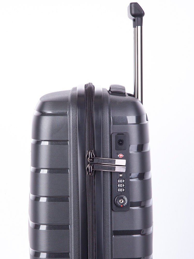 Cellini Microlite 53cm Carry - on Trolley | Black - KaryKase