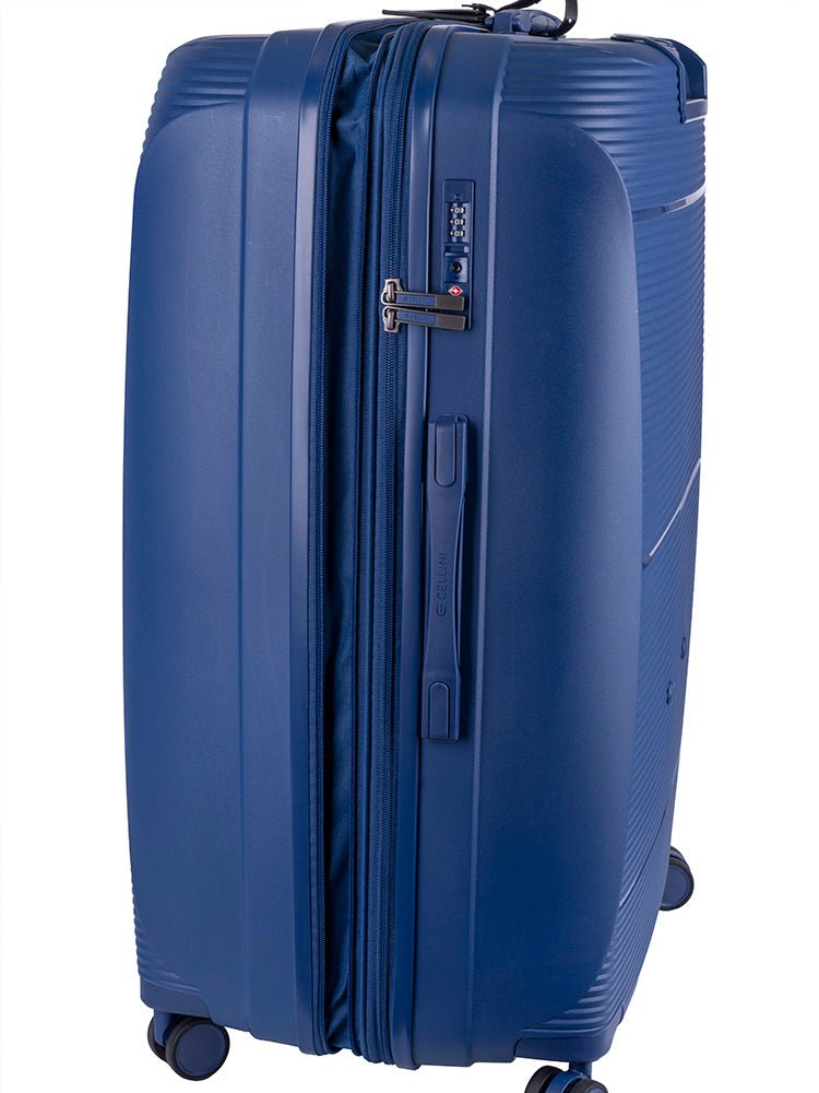 Cellini Qwest Large 4 Wheel Trolley Case | Navy - KaryKase