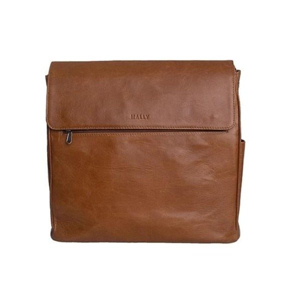 Mally Bebe Leather Baby Backpack | Toffee - KaryKase