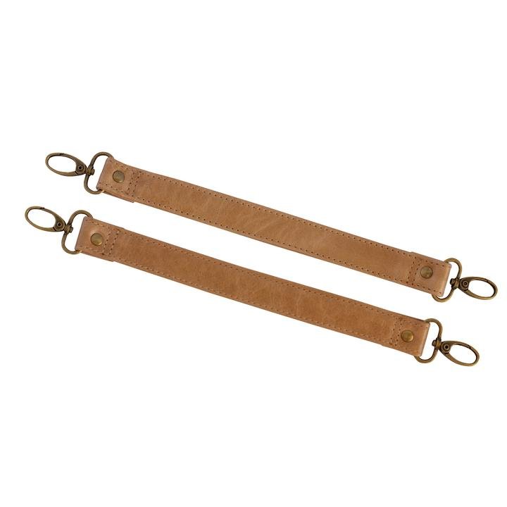 Mally Leather Stroller Straps | Tan - KaryKase