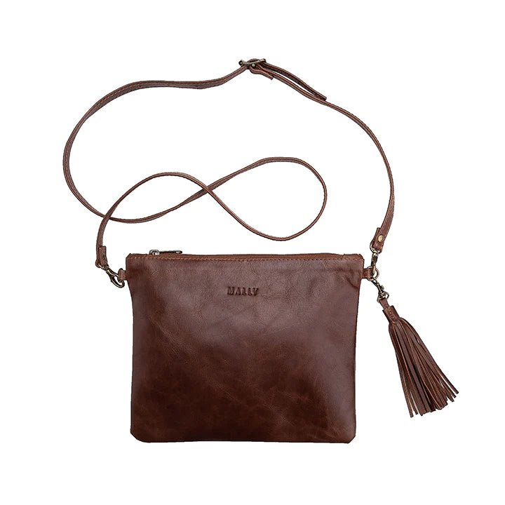 Mally Poppy Sling Bag | Brown - KaryKase