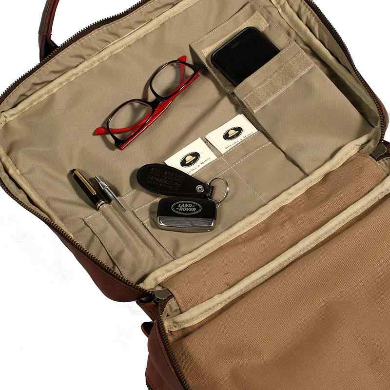 Melvill & Moon Leather Laptop Bag | Brown - KaryKase