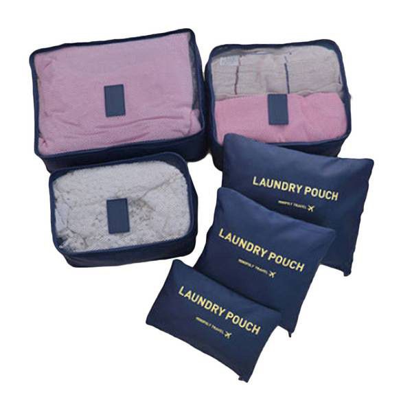 Pierre Cardin 6 Piece Travel Organiser/Packing Cubes - KaryKase