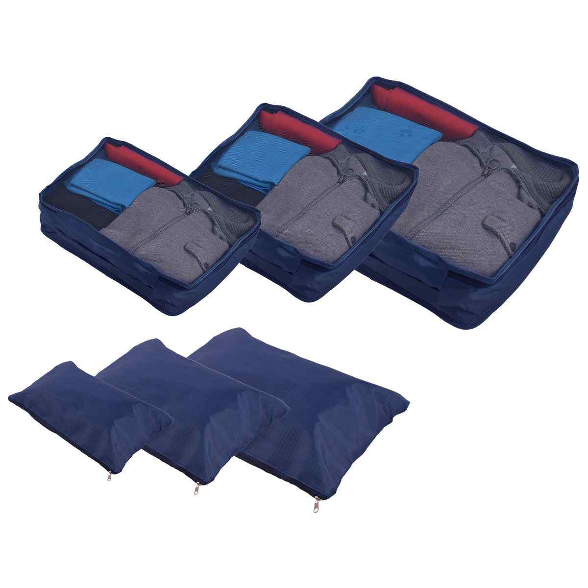 Pierre Cardin 6 Piece Travel Organiser/Packing Cubes - KaryKase
