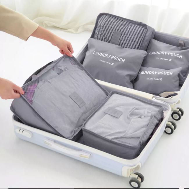 Pierre Cardin 6 Piece Travel Organiser/Packing Cubes - KaryKase