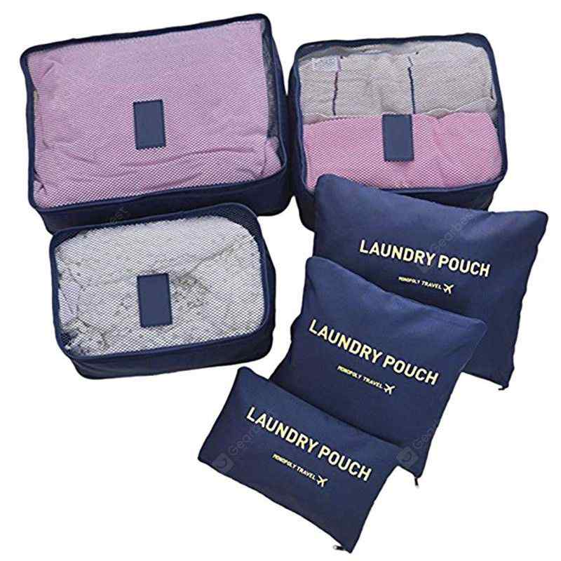 Pierre Cardin 6 Piece Travel Organiser/Packing Cubes - KaryKase