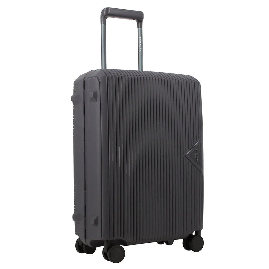 Pierre Cardin Cannes 55cm Cabin Clip Case Spinner | Charcoal - KaryKase