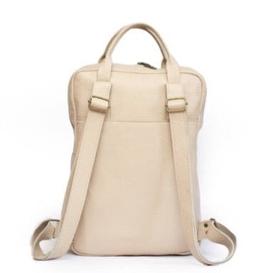 Tan Leather Goods - Charlie Backpack | Cream - KaryKase