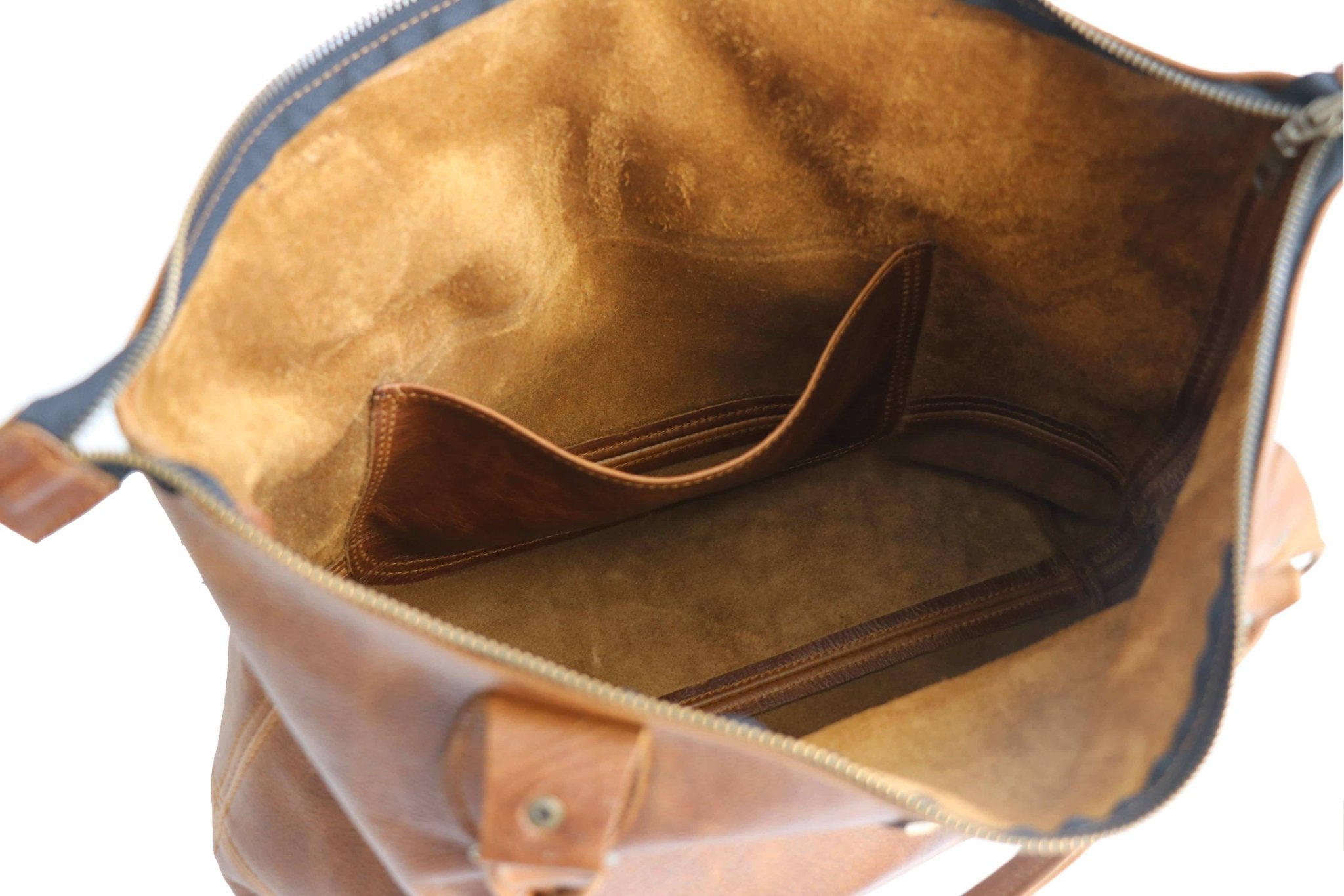 Tan Leather Goods - Daisy Leather Handbag | Pecan - KaryKase