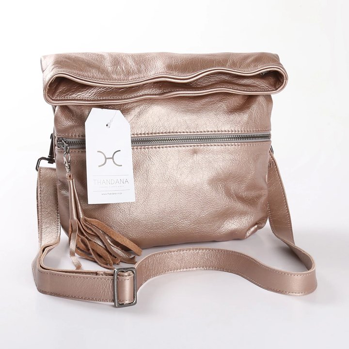 Thandana Erica Metallic Leather Handbag - KaryKase