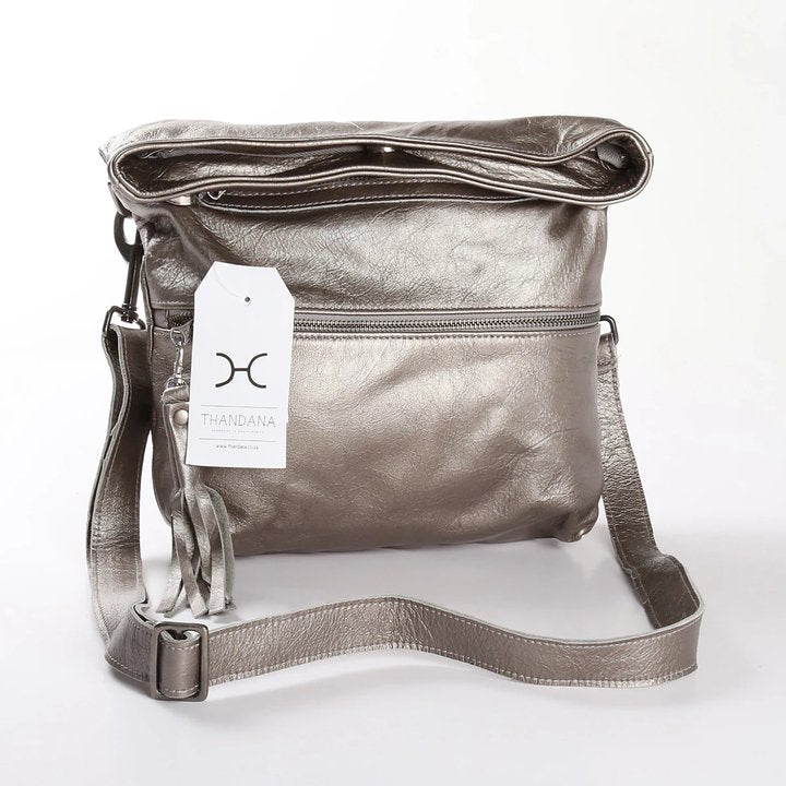 Thandana Erica Metallic Leather Handbag - KaryKase