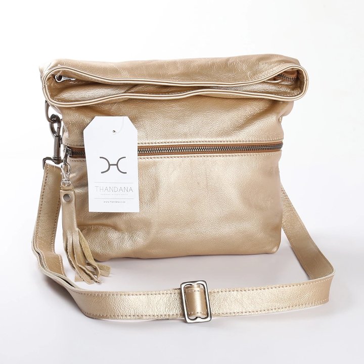 Thandana Erica Metallic Leather Handbag - KaryKase