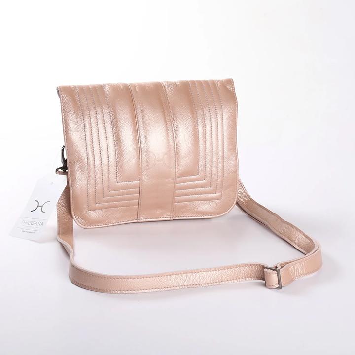 Thandana Katie Metallic Leather Sling Clutch - KaryKase