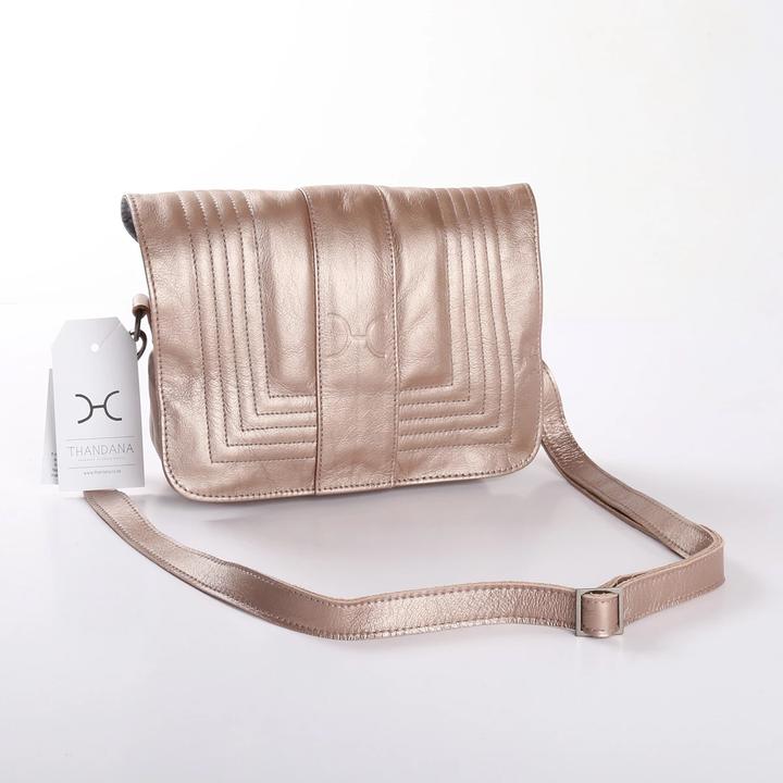Thandana Katie Metallic Leather Sling Clutch - KaryKase