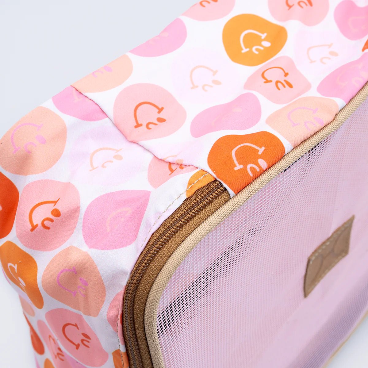 Thandana Kids Travel Luggage Organizer Pods - 6 Piece Set | Smiley Blush - KaryKase