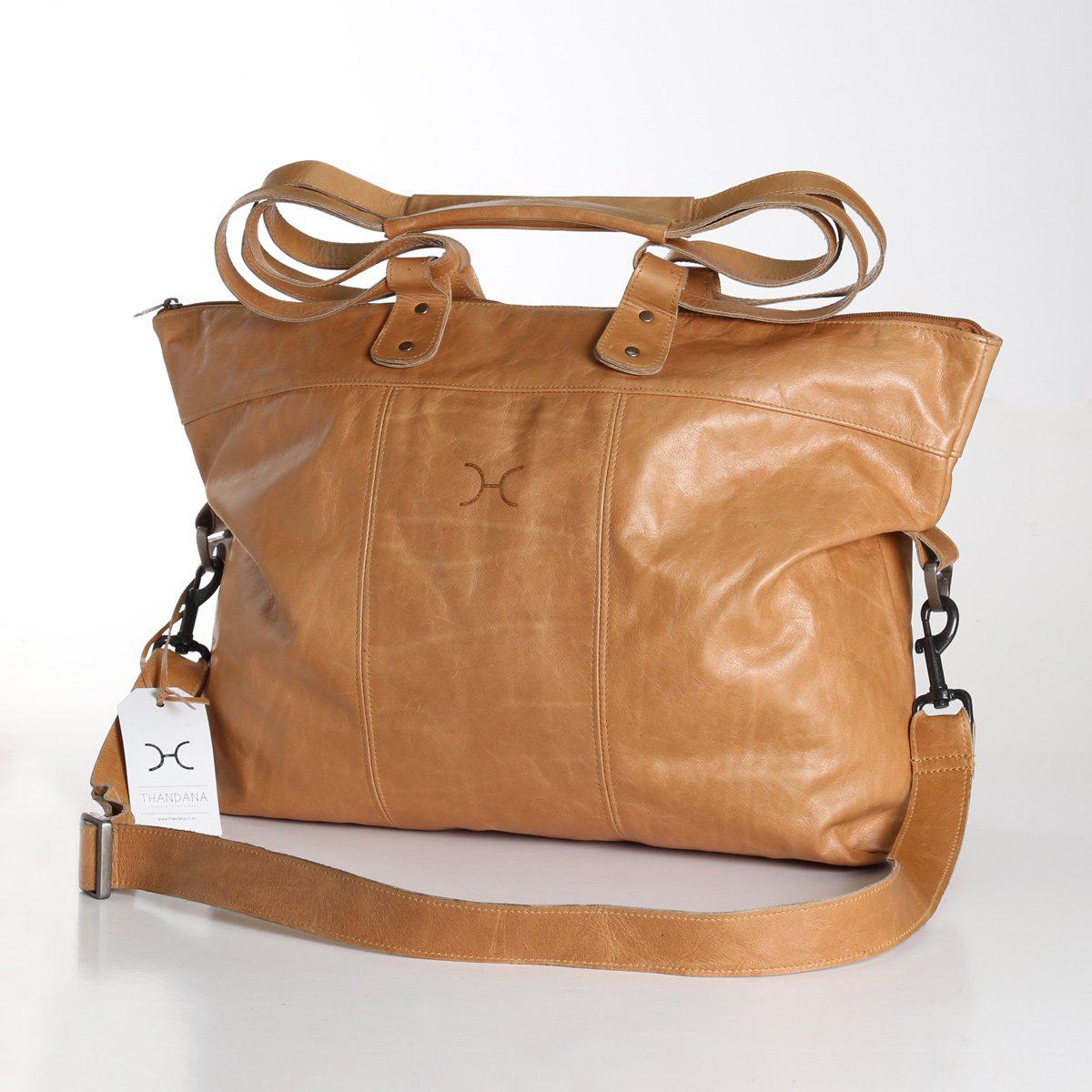 Thandana Ladies Leather Cabin Luggage Bag - KaryKase