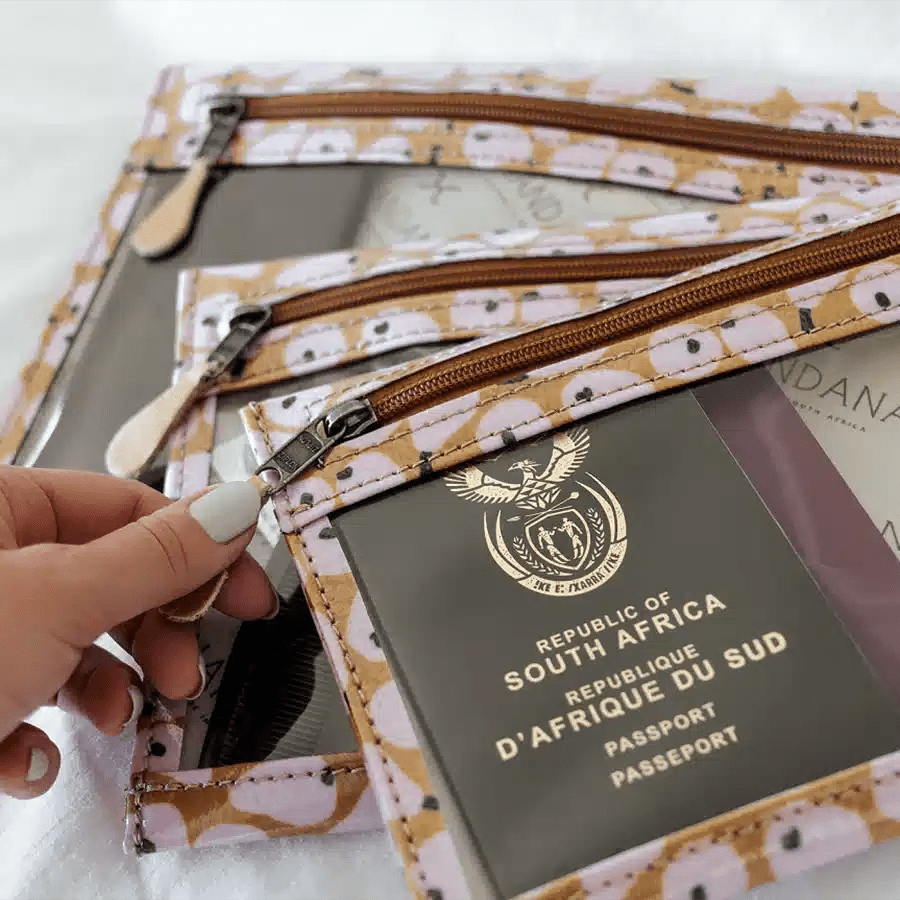 Thandana Laminated Fabric 3in1 Accessory Pouches - KaryKase