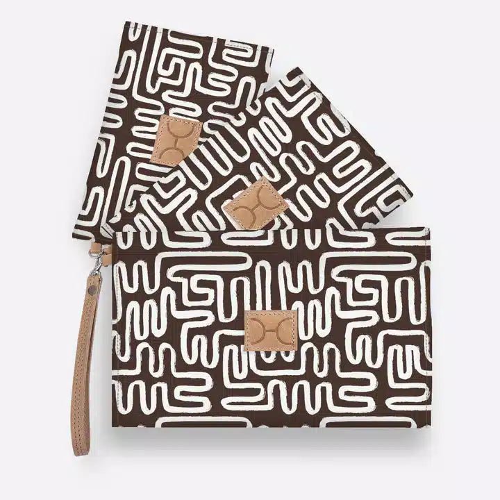 Thandana Laminated Fabric 3in1 Accessory Pouches - KaryKase