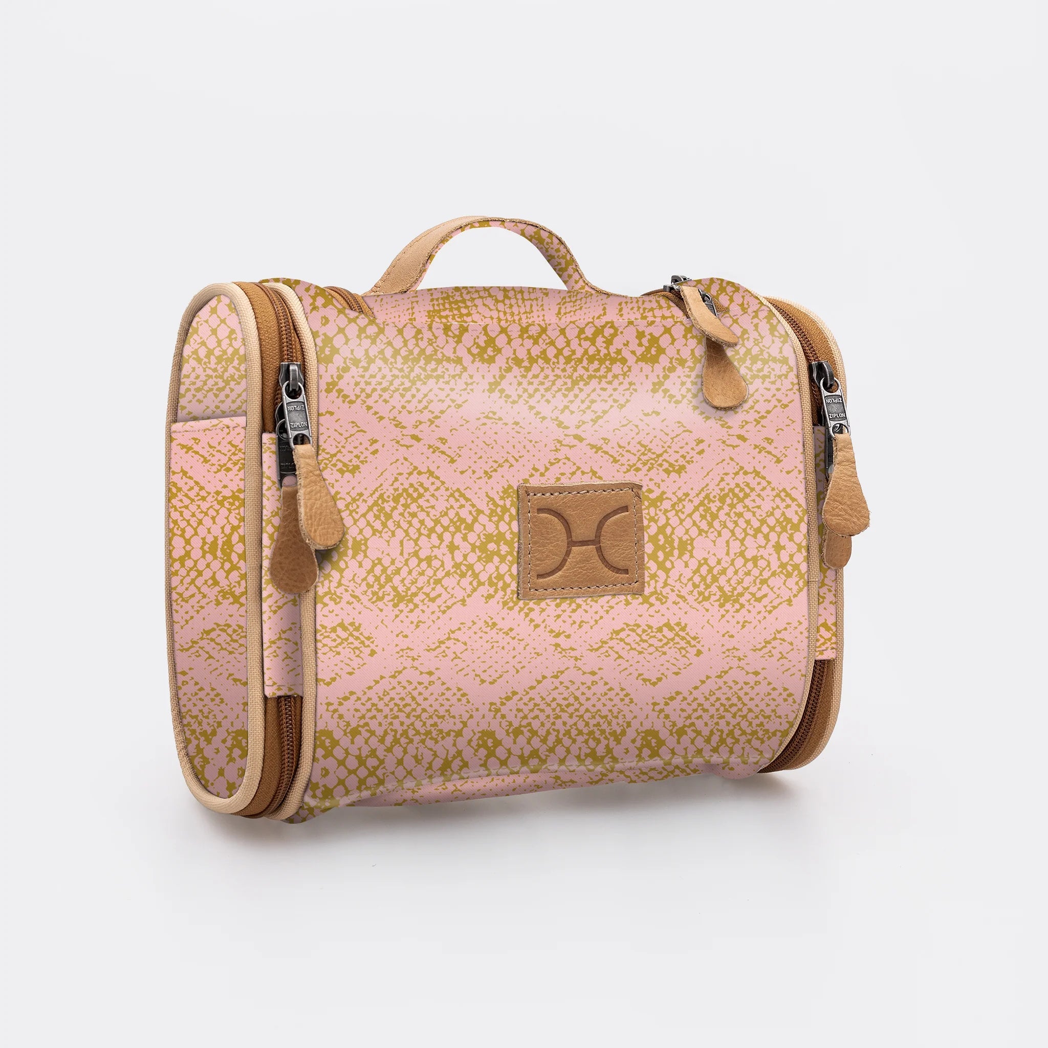 Thandana Laminated Fabric Compact Travel Vanity Bag - KaryKase