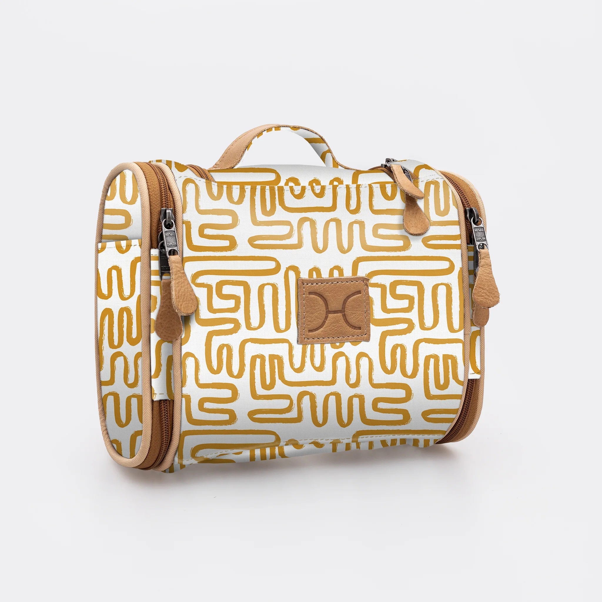 Thandana Laminated Fabric Compact Travel Vanity Bag - KaryKase