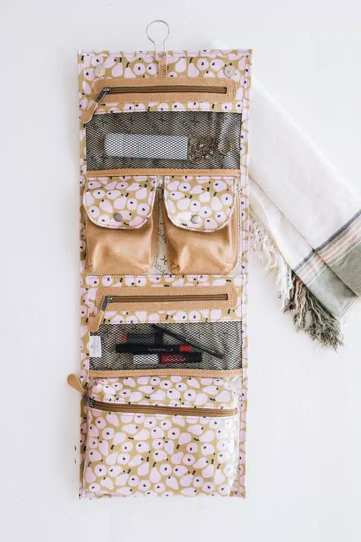 Thandana Laminated Fabric Roll Up Toiletry Pouch - KaryKase