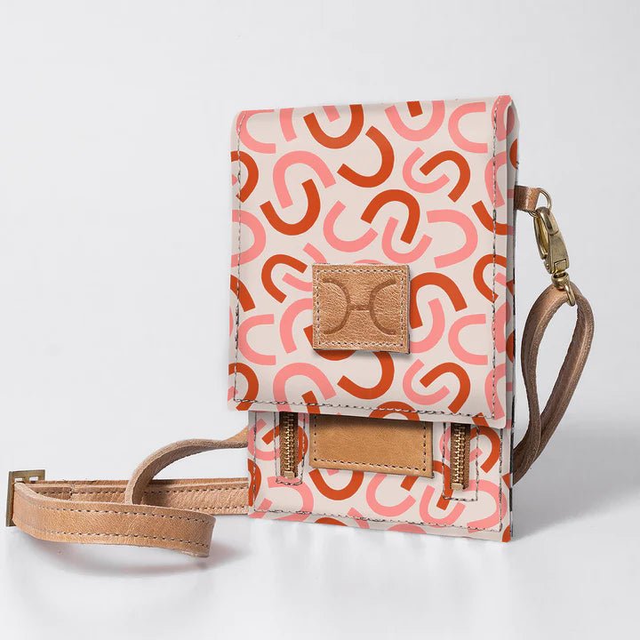 Thandana Laminated Fabric Urban Cellphone Sling - KaryKase