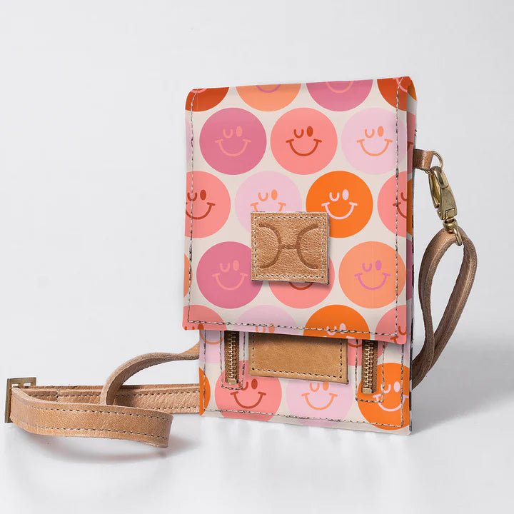 Thandana Laminated Fabric Urban Cellphone Sling - KaryKase