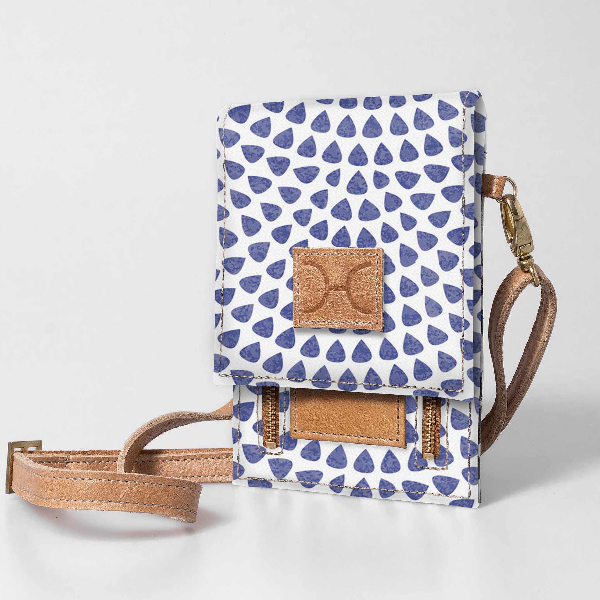 Thandana Laminated Fabric Urban Cellphone Sling - KaryKase
