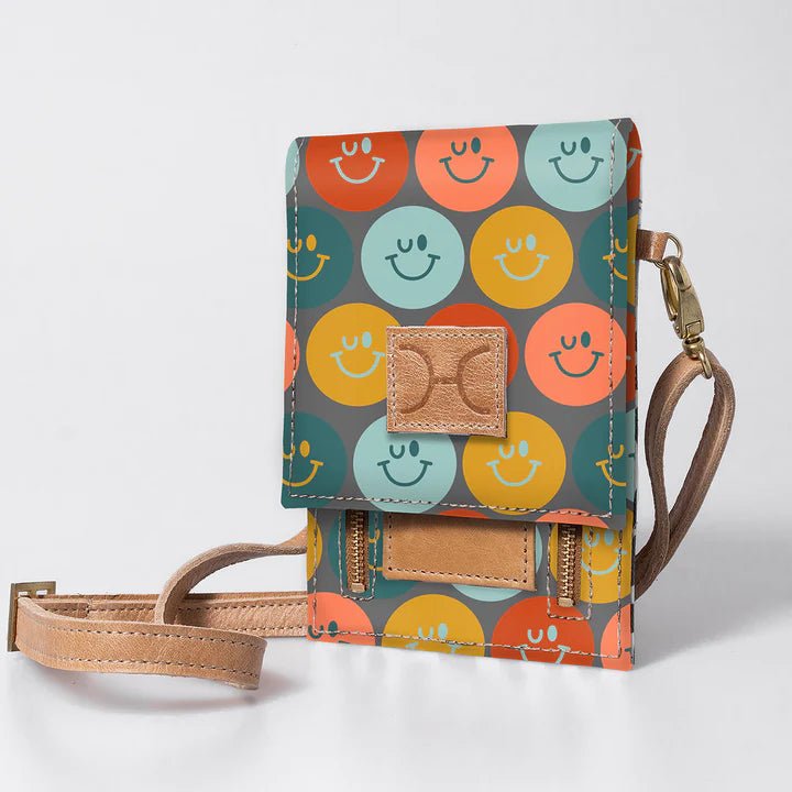 Thandana Laminated Fabric Urban Cellphone Sling - KaryKase