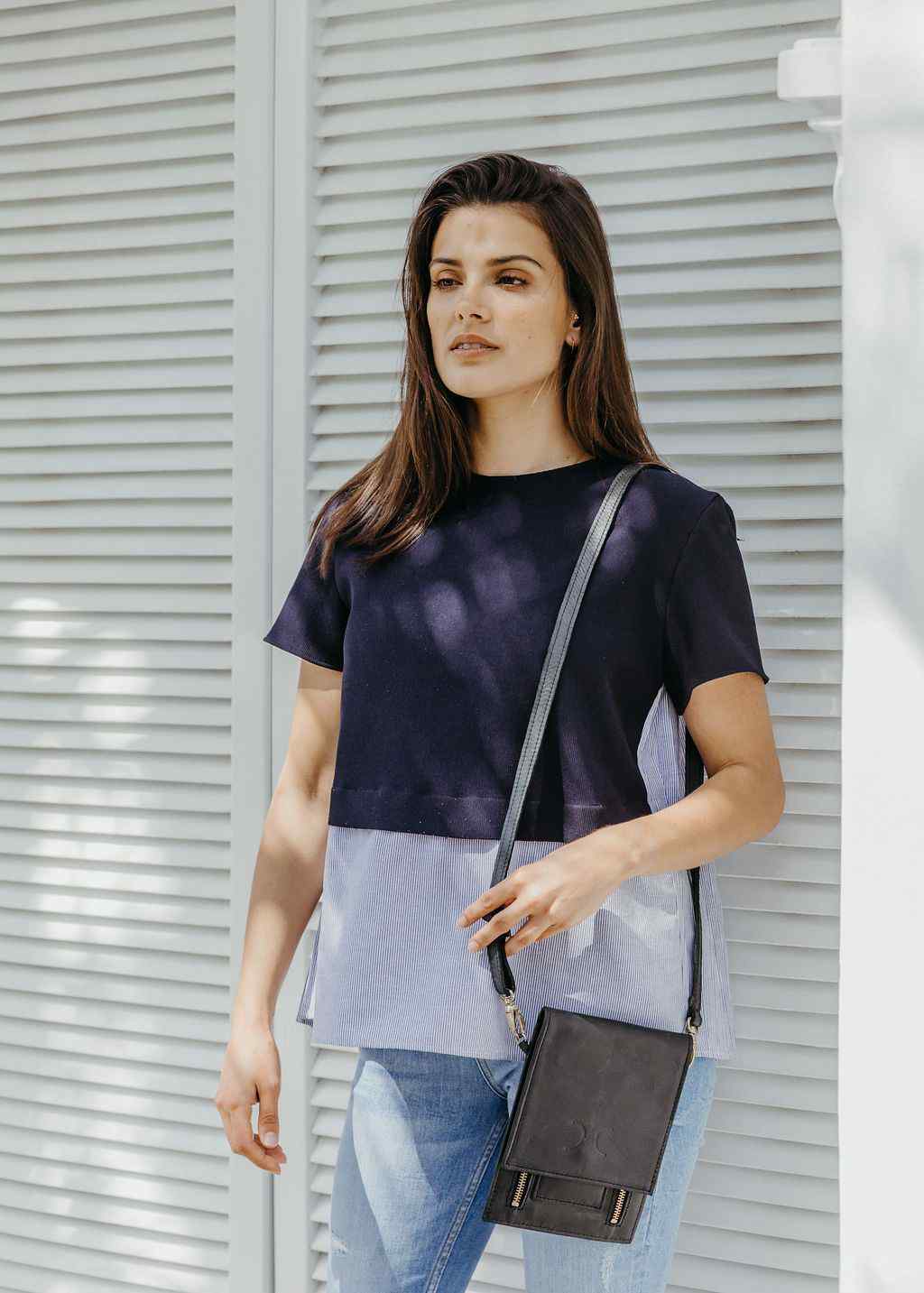 Thandana Laminated Fabric Urban Cellphone Sling - KaryKase