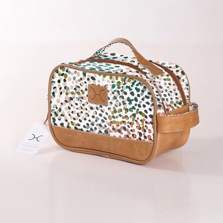 Thandana Laminated Fabric Vanity Bag - KaryKase