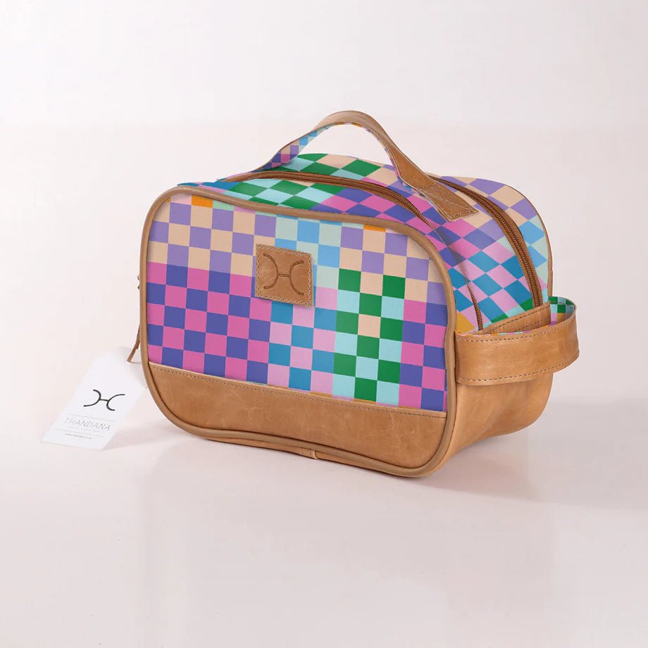 Thandana Laminated Fabric Vanity Bag - KaryKase