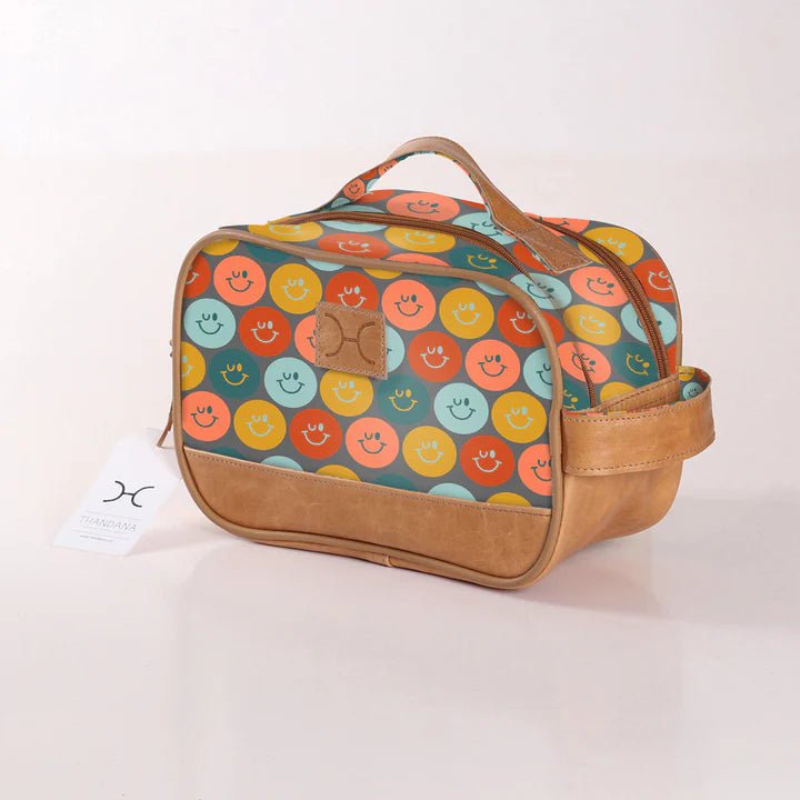 Thandana Laminated Fabric Vanity Bag - KaryKase