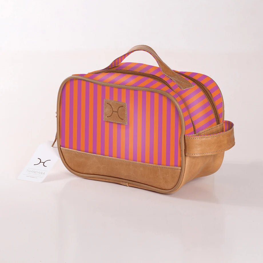Thandana Laminated Fabric Vanity Bag - KaryKase