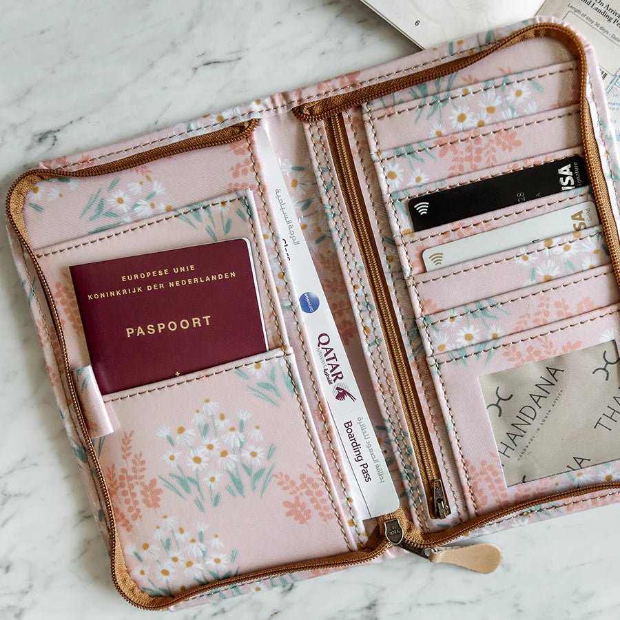 Thandana Large Travel Wallet Laminated Fabric - KaryKase