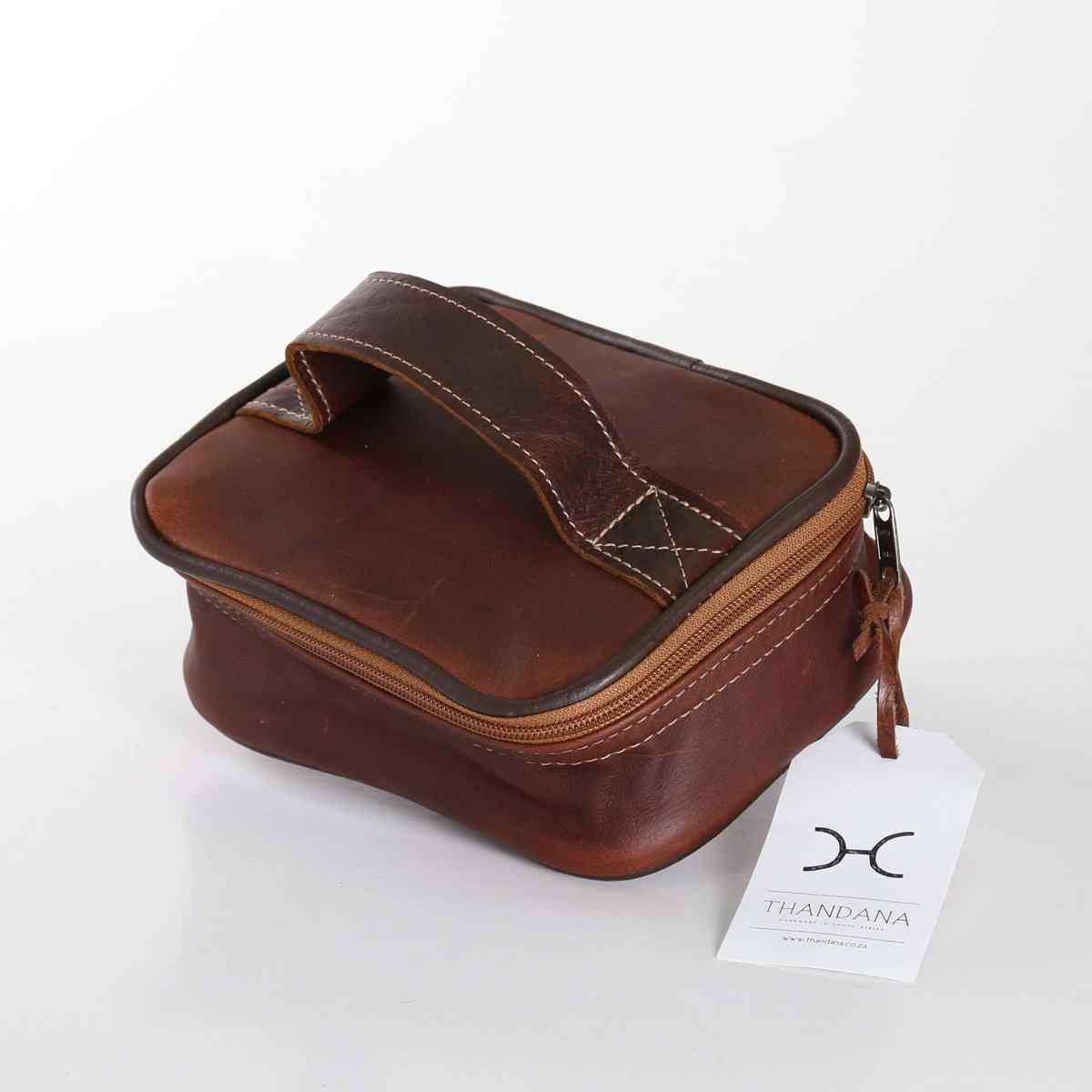 Thandana Leather Single Toiletry Case - KaryKase