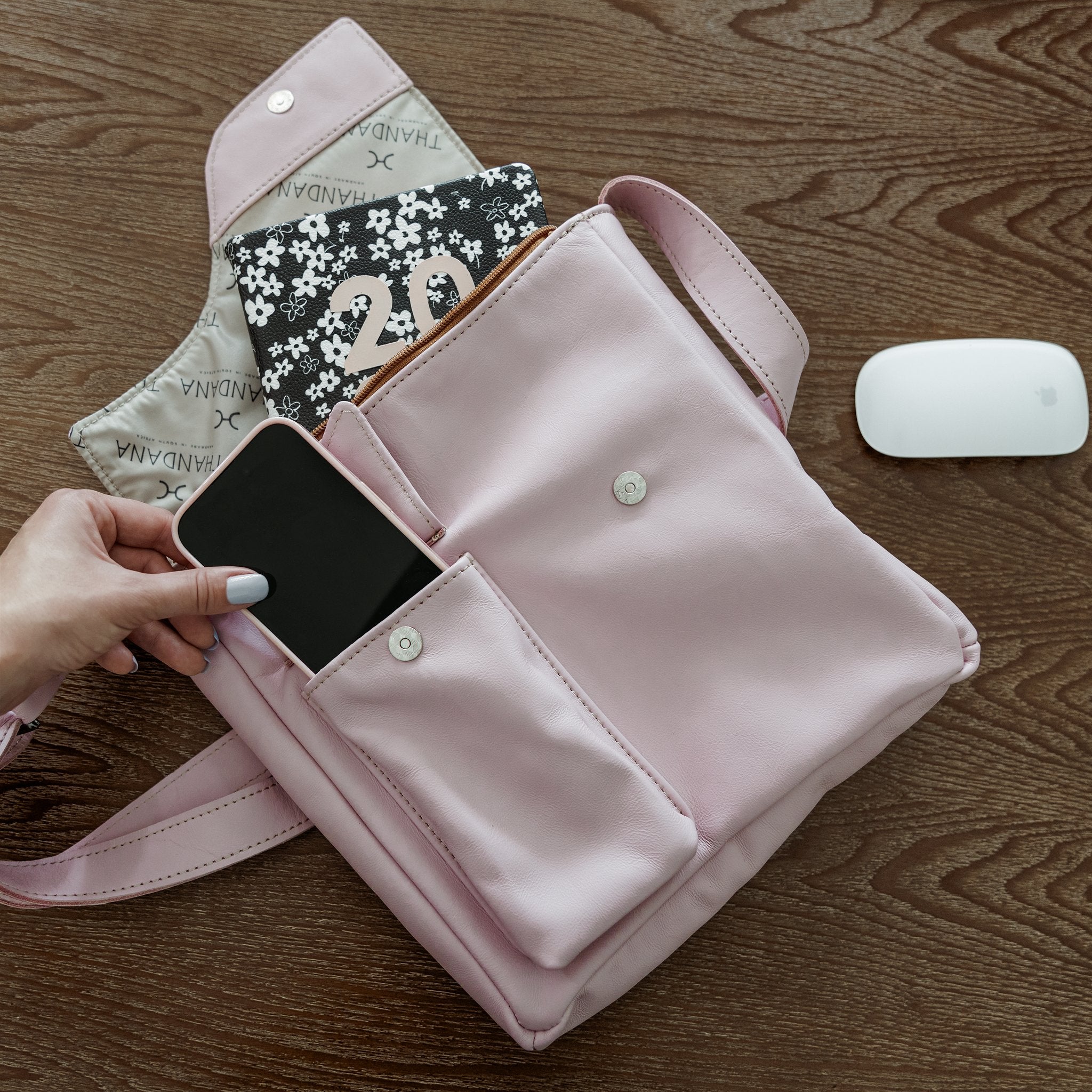 Thandana Leather Tablet Sling Bag - KaryKase