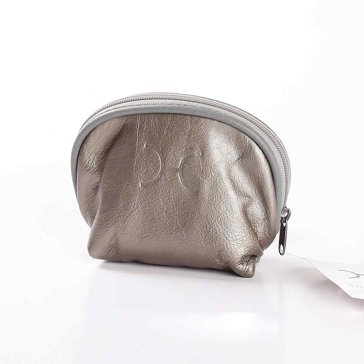 Thandana Metallic Leather Makeup Pouch - KaryKase