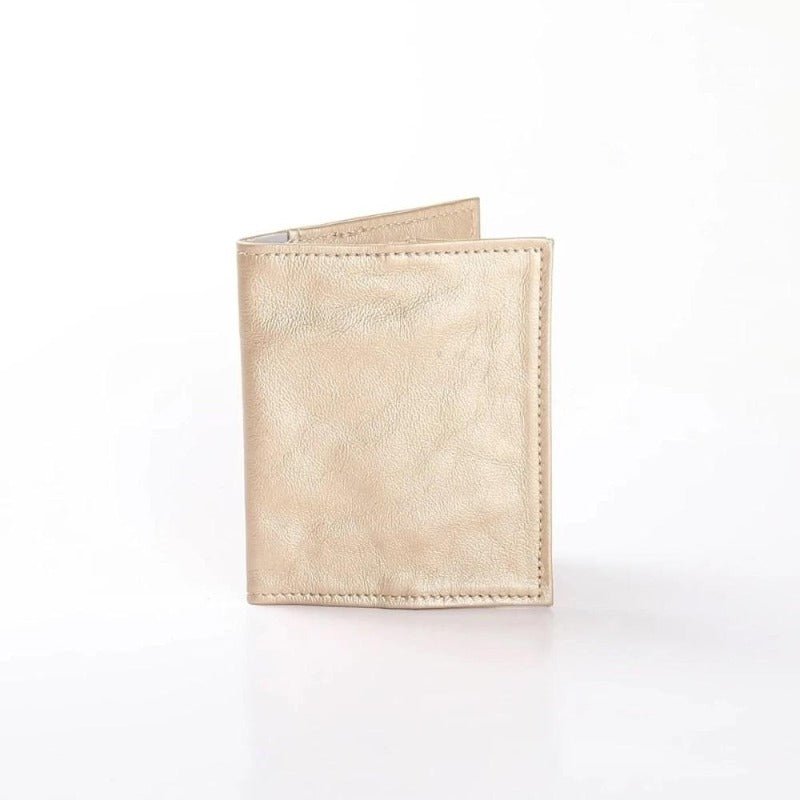Thandana Metallic Leather Passport Holder - KaryKase