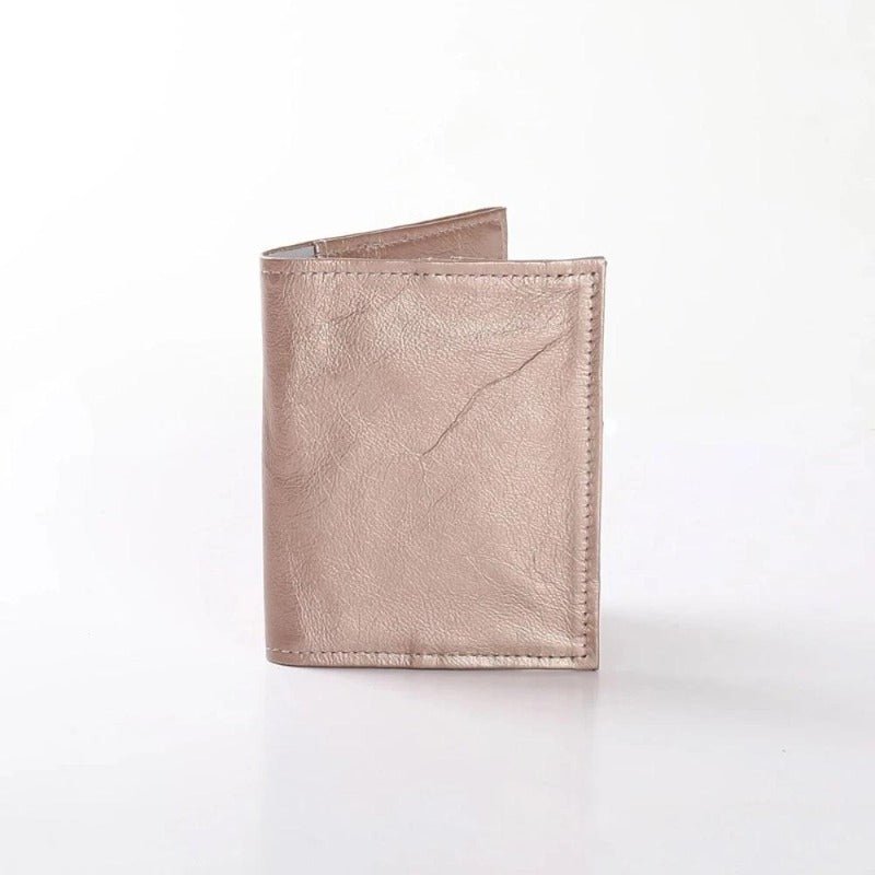 Thandana Metallic Leather Passport Holder - KaryKase