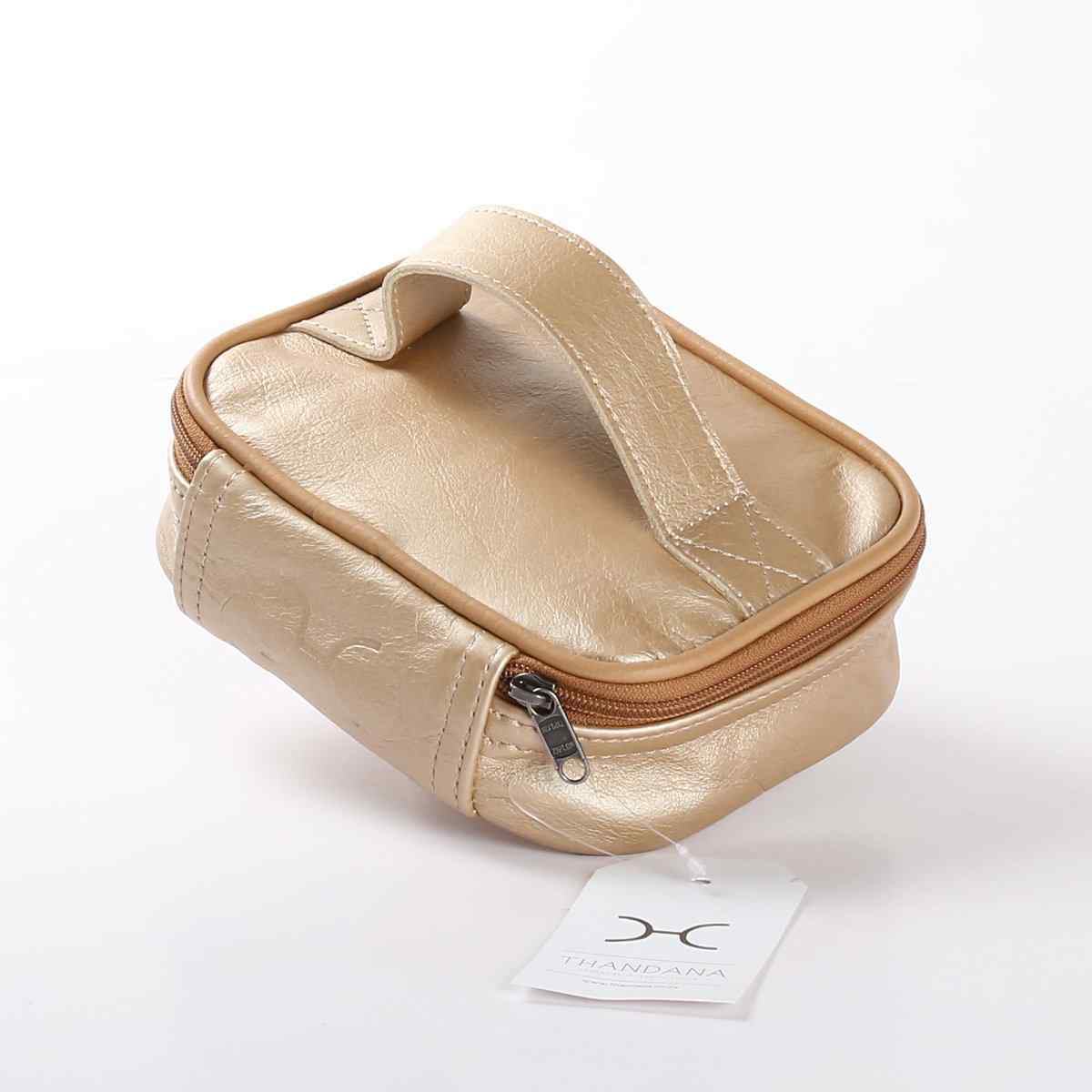 Thandana Metallic Leather Single Toiletry Case - KaryKase