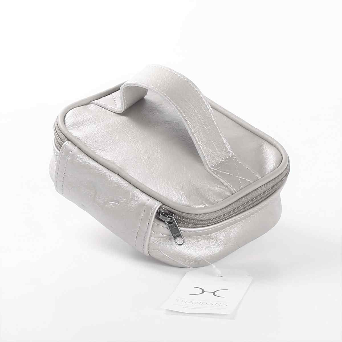 Thandana Metallic Leather Single Toiletry Case - KaryKase
