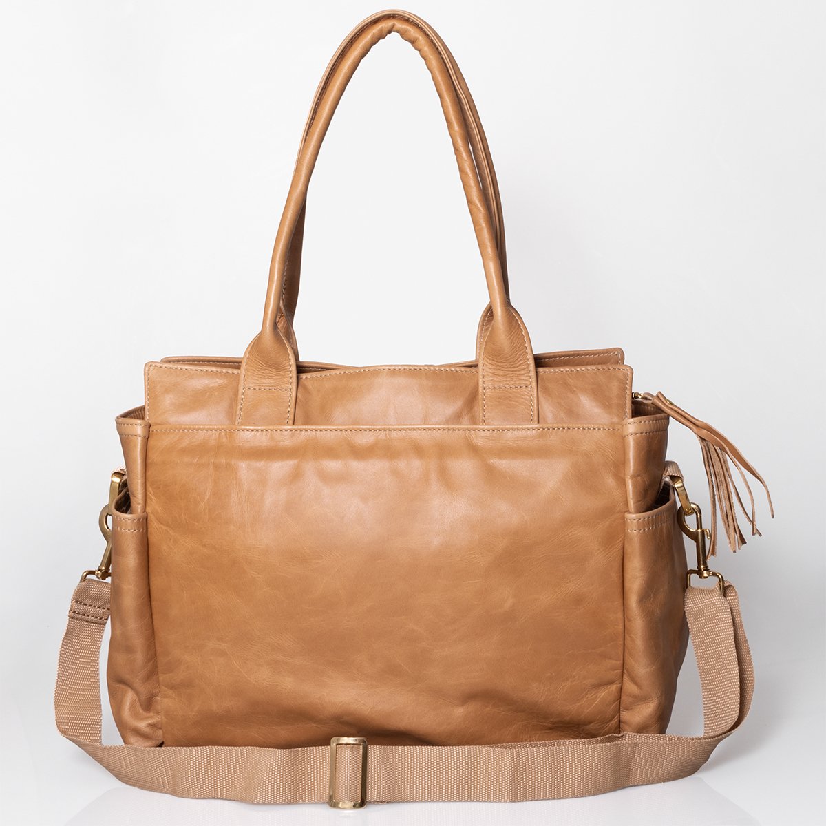 Thandana Noa Leather Nappy Bag | Hazelnut - KaryKase