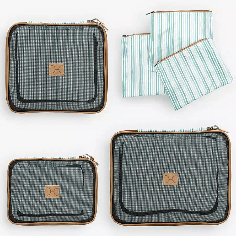 Thandana Travel Luggage Organizer Pods - 6 Piece Set | Hey Saylor - Sage - KaryKase
