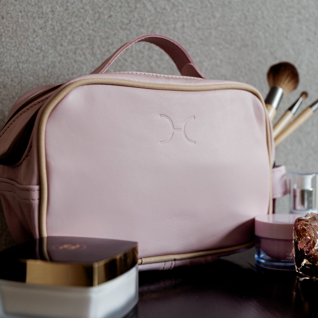 Thandana Unisex Leather Vanity Case - KaryKase